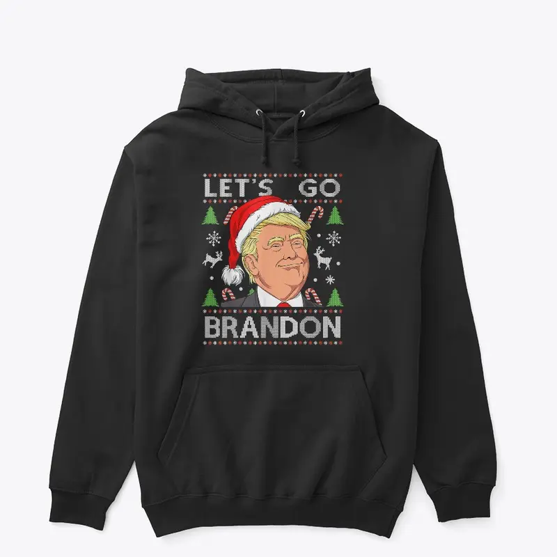 Funny Let's Go Brandon Trump Christmas